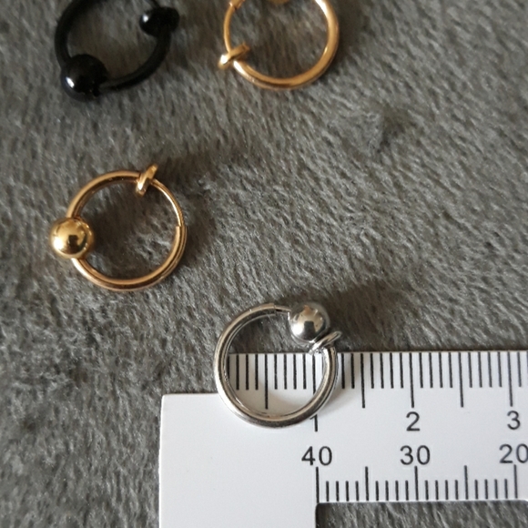 Fake Septum Rings Fake Nose Rings - Picture 5 of 6